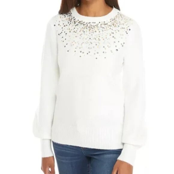 Crown & Ivy Ivory Sweater - Picture 1 of 4
